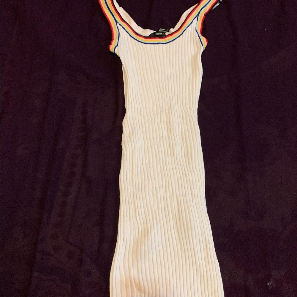 White mini dress